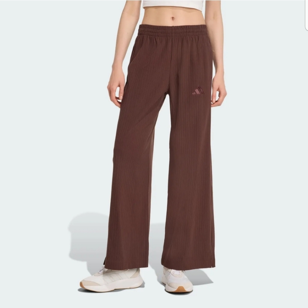 ADIDAS ALL SZN WIDE LEG PANT, BROWN, WOMENS LARGE - Picture 7 of 7